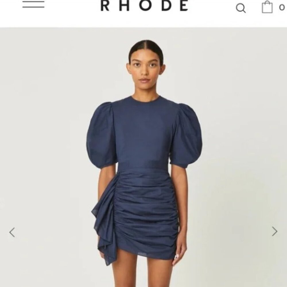 NWT RHODE Navy Pia Mini Dress - Size 12